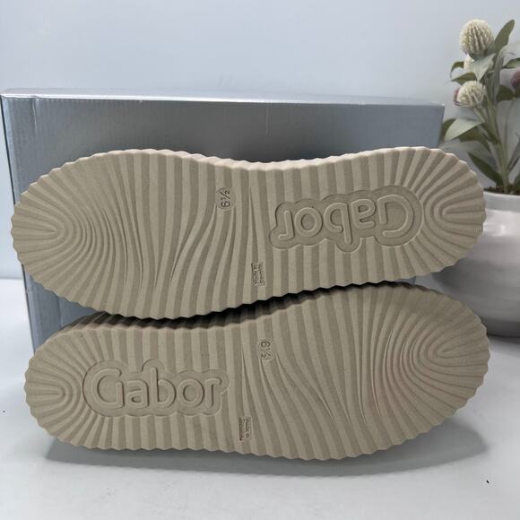 Gabor 53.203.14 Patent Leather/Suede Sneakers Lace-Up Metallic/Tan Women 9 NWB - Picture 10 of 13